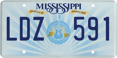 MS license plate LDZ591