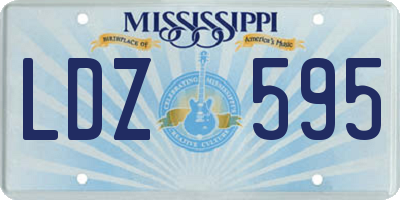 MS license plate LDZ595