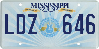 MS license plate LDZ646