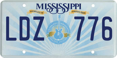 MS license plate LDZ776