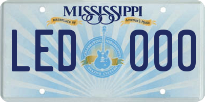 MS license plate LED000