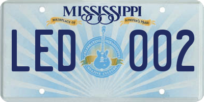 MS license plate LED002