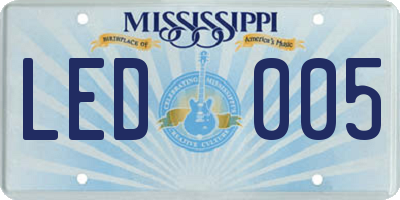 MS license plate LED005