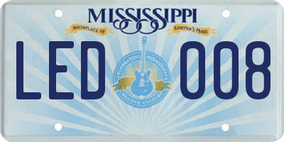 MS license plate LED008