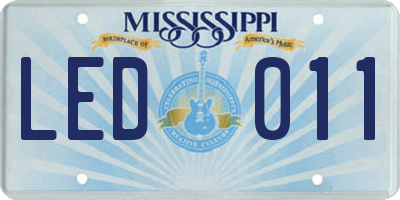 MS license plate LED011