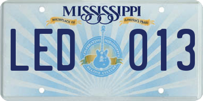 MS license plate LED013