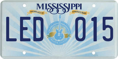 MS license plate LED015