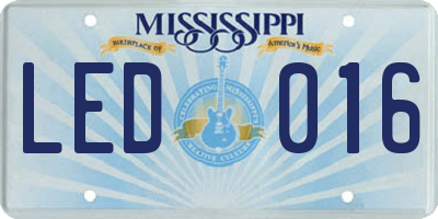 MS license plate LED016