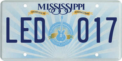 MS license plate LED017