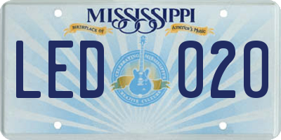 MS license plate LED020