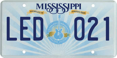 MS license plate LED021
