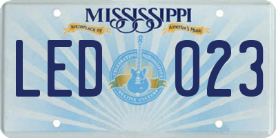 MS license plate LED023