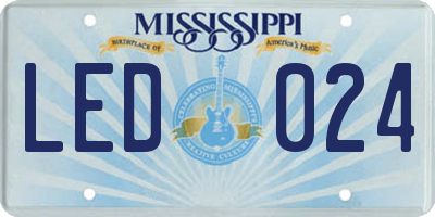 MS license plate LED024