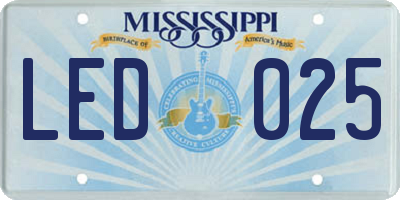 MS license plate LED025