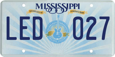 MS license plate LED027