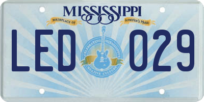 MS license plate LED029