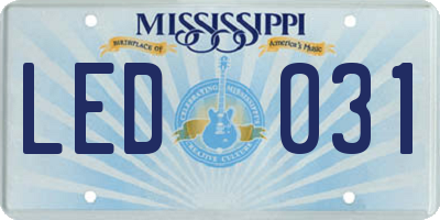 MS license plate LED031