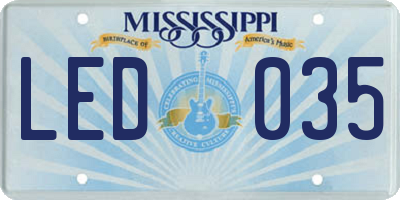 MS license plate LED035