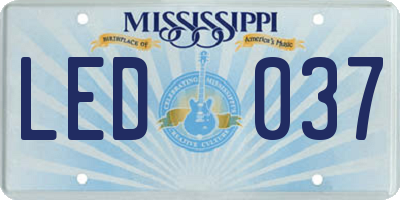 MS license plate LED037