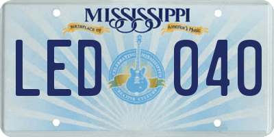 MS license plate LED040