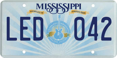 MS license plate LED042