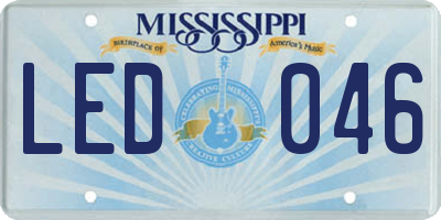 MS license plate LED046