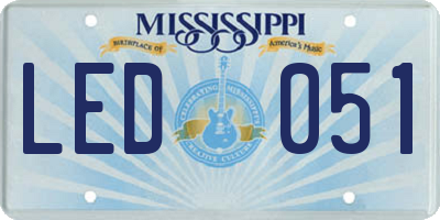 MS license plate LED051