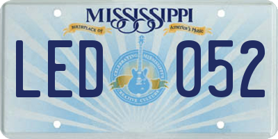 MS license plate LED052
