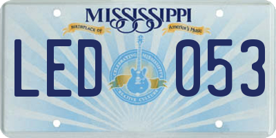 MS license plate LED053