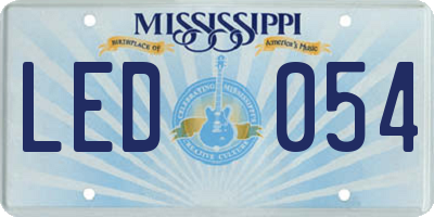 MS license plate LED054