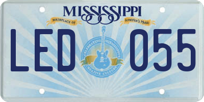 MS license plate LED055