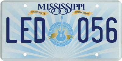 MS license plate LED056