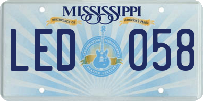MS license plate LED058