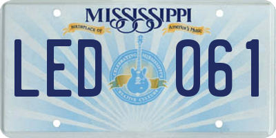 MS license plate LED061