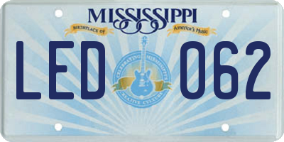 MS license plate LED062