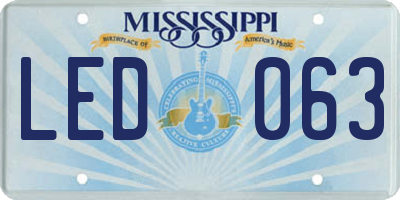 MS license plate LED063