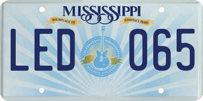 MS license plate LED065