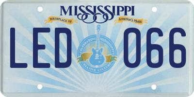 MS license plate LED066