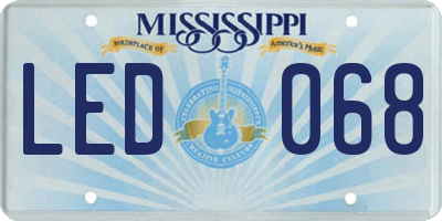 MS license plate LED068