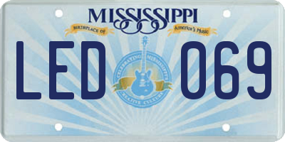 MS license plate LED069
