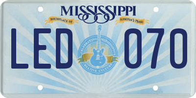 MS license plate LED070