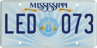 MS license plate LED073