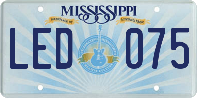 MS license plate LED075