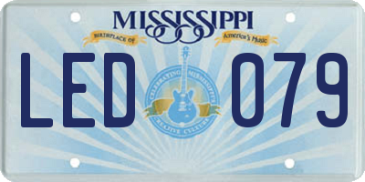 MS license plate LED079