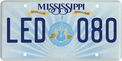 MS license plate LED080