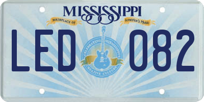 MS license plate LED082