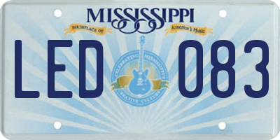MS license plate LED083