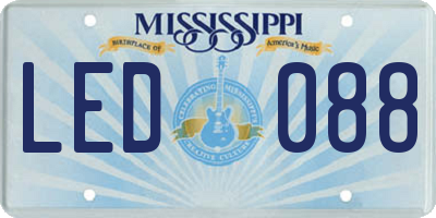 MS license plate LED088