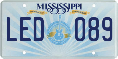 MS license plate LED089