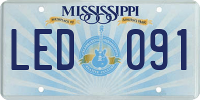 MS license plate LED091